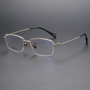 80923 bán buôn bán không có vành cổ điển hợp thời trang Thiết kế vượt thời gian hình chữ nhật khung quang học unisex Kính mắt khung cho nam giới phụ nữ - Product Image 2