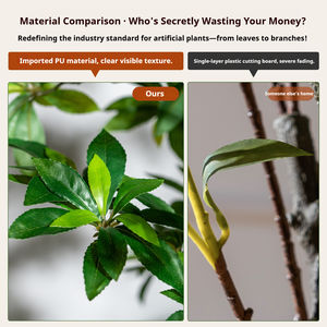 Nouveauté, vente chaude, plantes nordiques simulées, 135 cm, <span class=keywords><strong>pieris</strong></span> japonica en plastique, grand <span class=keywords><strong>arbre</strong></span> pour la maison, l'hôtel, le bureau, le paysage - Product Image 5