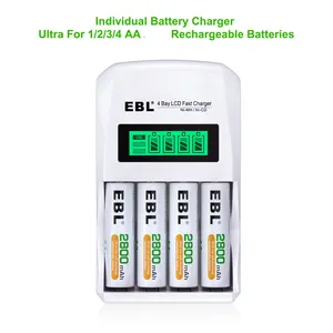 4 Slots 2024 New Arrival Universal Portable Charger Aaa Aa Battery Charger