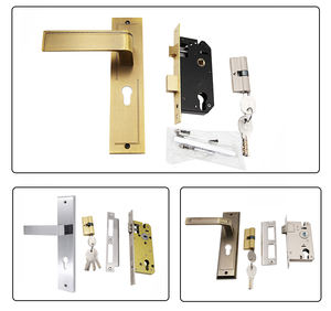 उच्च गुणवत्ता 5845 मिमी मोर्टिज डोर लैच लॉक सेट जस्ता मिश्र धातु आधुनिक प्रवेश द्वार हार्डवेयर पुल के लिए - Product Image 3