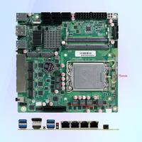 Motherboard Lga1700 NAS 4 Ethernet 8 SATA Generasi ke-12 13 14 Intel Core I3 I5 I7 I9 B760 Mobo Ddr5 B760 Firewall Itx