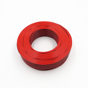 Cable de altavoz Fig 8 Cable de calibre 22 con <span class=keywords><strong>chaqueta</strong></span> de PVC Rojo Negro CCA 100M Car Audio Home Stereo PA System - Product Image 2