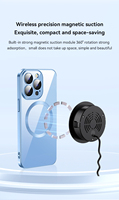 Cargador Inalámbrico Magnético Integrado de 15W, Carga Rápida, Compatible con iPhone, Base de Carga Inalámbrica Empotrada para Escritorio
