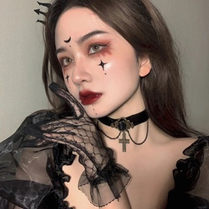 Mitaines fines en dentelle et résille pour mariée, style rétro, pour dîner, accessoires de mariage, collection automne, vente en gros - Product Image 5