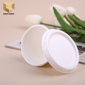 Small size sugarcane bagasse cup bowl disposable biodegradable sauce cup with lid