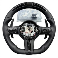 Volant en cuir véritable à fond plat pour BM/W F07 F18 F15 F16, pièces automobiles cousues à la main, vente en gros
