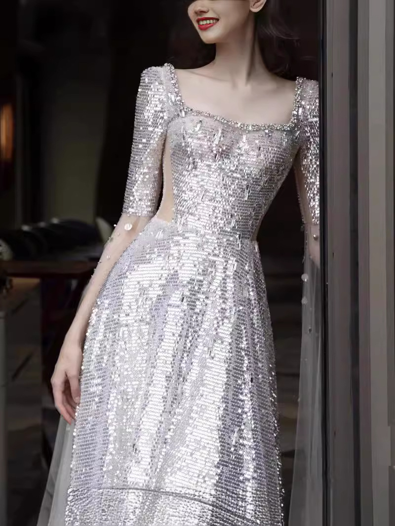 exotic evening dresses Hand beaded exotic dress