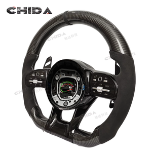 Volant en fibre de carbone suédé pour Mer-ce-ess Be-nzs W204 W222 S500 S400 A45 C63 W218 W219 a <span class=keywords><strong>C</strong></span> Classe E GLA CLA CLS - Product Image 3