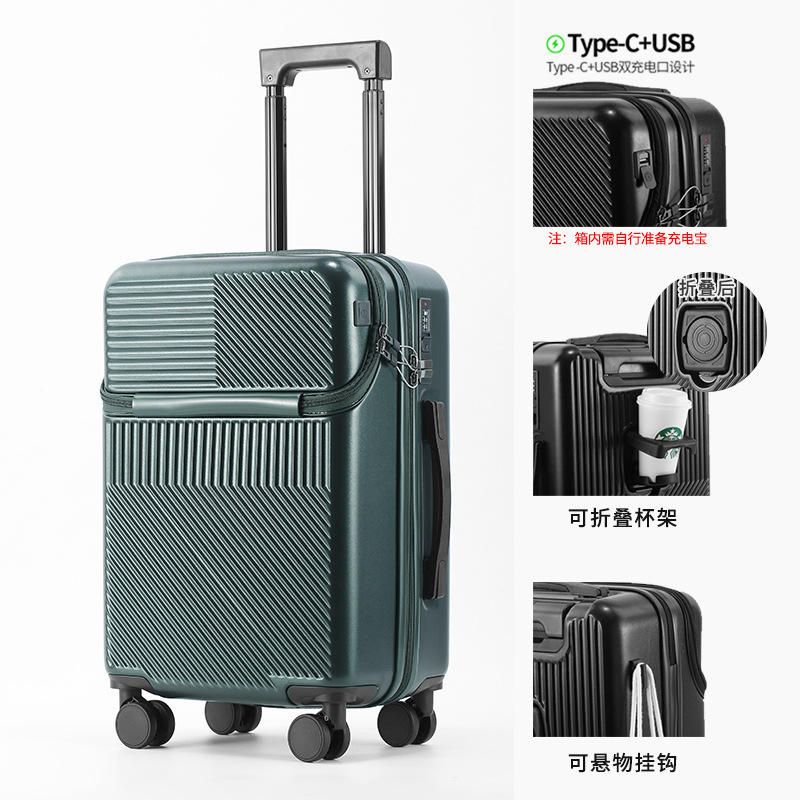 Dark green-usb cup holder