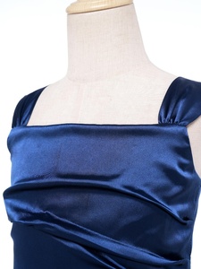 Robe de soirée élégante en satin pour filles de 8 à 14 ans, robe trapèze pour mariage, baptême, tenue de soirée formelle pour enfants, robe de princesse - Product Image 3