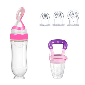 Set de Alimentación <span class=keywords><strong>para</strong></span> Bebés, Libre de BPA, con Biberón, Cuchara y Dispensador de Alimentos <span class=keywords><strong>para</strong></span> Frutas y Comida Infantil - Product Image 2
