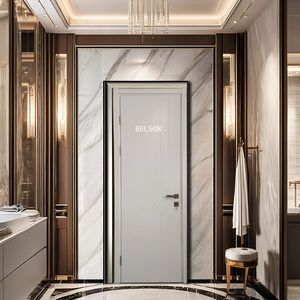 Huangshan Belson di alta qualità Prehung WPC impermeabile porta altro tipo interno persiana in <span class=keywords><strong>legno</strong></span> per la progettazione della casa - Product Image 1