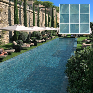 Piastrelle per Piscina 150x150mm Lucide Antiscivolo in Ceramica Stampata a Getto d'Inchiostro per Progetti di Piscine in Ville e Hotel - Product Image 1