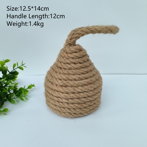 Butée <span class=keywords><strong>de</strong></span> <span class=keywords><strong>porte</strong></span> en coton et corde <span class=keywords><strong>de</strong></span> jute tressée à la main - Butée <span class=keywords><strong>de</strong></span> <span class=keywords><strong>porte</strong></span> décorative nautique robuste avec poignée solide pour la maison et le bureau - Product Image 6