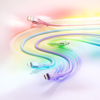 Kabel Pengisi Daya dan Data USB-C ke USB-A Premium, Kabel Silikon, Kecepatan Tinggi 480Mbps untuk iPhone 16/15, iPad, Galaxy, Tablet