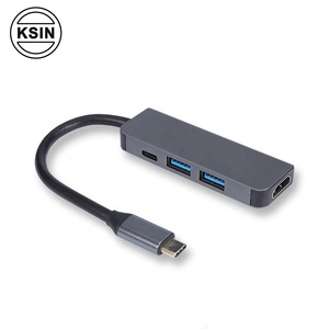 High Quality 4 in 1 <span class=keywords><strong>USB</strong></span> Type <span class=keywords><strong>C</strong></span> HUB <span class=keywords><strong>to</strong></span> 4K <span class=keywords><strong>HDMI</strong></span>+<span class=keywords><strong>USB</strong></span> 4 in 1 <span class=keywords><strong>USB</strong></span> <span class=keywords><strong>C</strong></span> HUB Converter Adapter Cable - Product Image 1