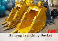 Bucket Excavator Trenching 1-2 Ton 0.1-0.2m³ untuk Mini Excavator, Bucket Drainase Custom, Promo Hot Sale
