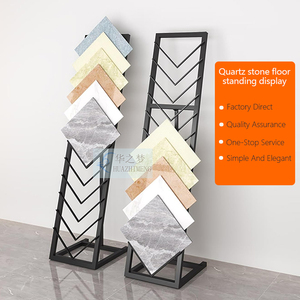 Custom Metal Material Ceramic Tile <strong>Display</strong> Rack Stand <strong>Wall</strong> Tile Hardwood Flooring Material Sample <strong>Display</strong> Stands for Showroom - Product Image 2