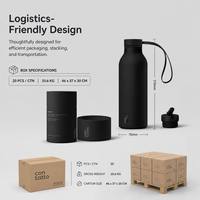 Gobelet isotherme personnalisé avec logo, vente en gros, avec service logistique DDP et pack d'actifs marketing HD, faible MOQ, prix de gros