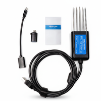 Analyseur de sol connecté à une application mobile, testeur NPK haute précision 0,01 pH |   Testeur de pH, d'humidité et de température en temps réel |   Personnalisable par l'OEM