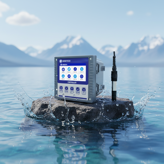NOBOTECH Dissolved Oxygen Meter Controller Analyzer EL-6800 Aquaculture Dissolved Oxygen Meter Sensor Measure DO Water Meter