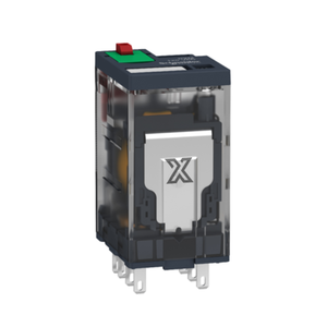 Relais intermédiaire enfichable RXM2AB2P7, utilisé pour l'extension de signal, l'isolation électrique et le contrôle logique dans les systèmes de contrôle industriels. - Product Image 1