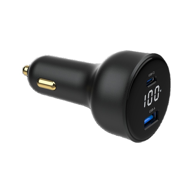 Good 3 in 1 Dual USB C 100W Cigarette Lighter USB C Ar Charger PD QC 3.0 Car Phone Fast Power Charging Adapter