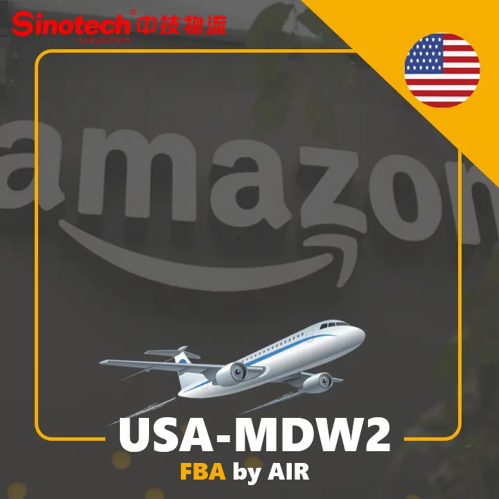 Pengiriman Udara Murah Ke Gudang Amazon USA-MDW2 -- Pintu Ke Gudang/Termasuk Bea Cukai/Pajak