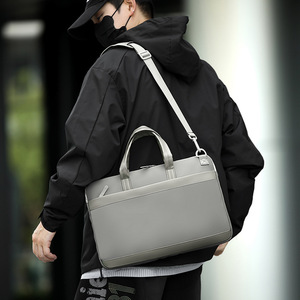 Sac à ordinateur portable professionnel, sacoche portable, bandoulière, élégante, en toile, antichoc, grande capacité, sacoche pour ordinateur portable - Product Image 4