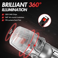 Novsight 7443 7440 1156 1157 3156 3157 P21W T20 3030smd Led Frein Inverse Ampoule Clignotant Lampe De Conduite De Voiture Lumière