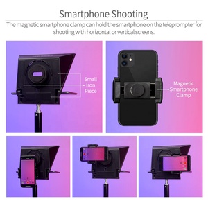 FEELWORLD <span class=keywords><strong>TP2A</strong></span> Téléprompteur Bluetooth Sans Fil pour Téléphones et Tablettes Android iOS Prise en Charge de la Prise de Vue Grand Angle Service OEM - Product Image 2