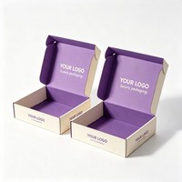Geringe Mindestbestellmenge Wellpappe Benutzerdefiniertes Logo Rosa Geschenkverpackung Schuh- und Kleidungsverpackungsbox Postversandkartons für Kleinunternehmen
