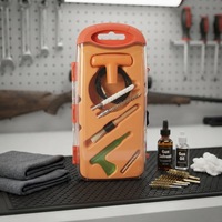 Ensemble d'outils de nettoyage d'armes à feu KD en laiton et acier avec 3 brosses pour la chasse en plein air