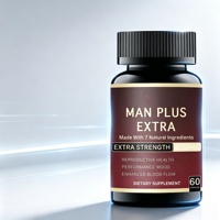 Complément énergétique pour hommes, Man Plus Extra Maca Capsules, ingrédients à base de plantes, amélioration masculine, capsule de Maca noire