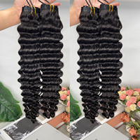 Extensions de cheveux humains à clipser invisibles et sans couture, qualité 12A, ondulation profonde, cuticules alignées, 7 pièces