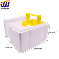 Matériel d'apiculture WANJIA, mini boîte d'accouplement, ruche d'élevage de reines avec conception en polystyrène ventilé pour les fermes d'élevage d'abeilles