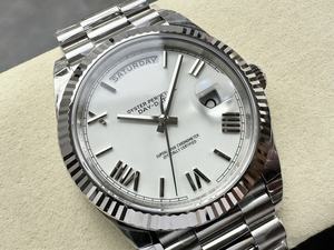 Reloj Mecánico de Lujo de la Mejor Calidad, 41 mm, Acero Inoxidable, Movimiento ETA 3255, Esfera de Cristal de Zafiro, Resistente al Agua hasta 50 Bares, para Buceo - Product Image 2