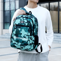 Sac à dos pour ordinateur portable de 17,3 pouces, résistant à l'eau, Oxfod, multi-compartiments, sac d'école, de voyage, pour hommes