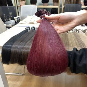 <span class=keywords><strong>Capelli</strong></span> Russi di Alta Qualità Europei Naturali Marroni con Cuticole Allineate, <span class=keywords><strong>Capelli</strong></span> Castani Chiari con Punta a K - Product Image 2