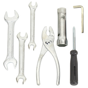 Kit de Herramientas de Reparación de Bicicletas y Motocicletas, Juego de Herramientas de Mantenimiento de Bicicletas Multifuncional Portátil, Llave Inglesa, Alicates, Destornillador - Product Image 1
