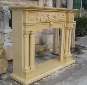 Refine Stone indoor french style marble fireplace beautiful figure marble fireplace surround mantel