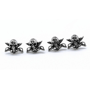Yunnique – boucles d'oreilles en forme de tête de diable, en acier titane, style Punk Rock, bijoux à la mode pour hommes, GZYE-0110 - Product Image 2