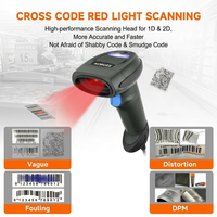 Escáner de Códigos de Barras NORGEE NG-3308 OEM 2D QR PDF417 1D para Inventario, Supermercado, Logística y Control de Stock
