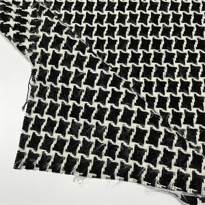100% البوليستر houndstooth و نسيج من القماش مصبوغ الاختيار أريكة من الكتان الستار المفروشات النسيج - Product Image 2
