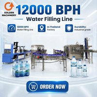 Ligne de production d'eau complète, machine de remplissage d'eau, contrôle PLC, usine de fabrication d'eau en bouteille entièrement automatique avec CIP