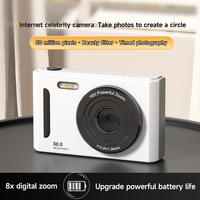 Kamera Digital Portabel untuk Anak, Video HD 1080P, Zoom 16X, Camcorder Selfie Isi Ulang, Hadiah Mainan Fotografi yang Lucu