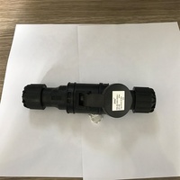 Prise de courant industrielle IP44 noire pour éclairage de scène, 3 broches, 220-240V, 16A, connecteur aviation, 3 conducteurs, ignifuge