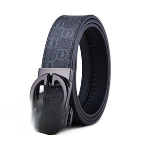 Ceinture de pantalon décontractée à boucle automatique pour hommes, en cuir de vache, style simple, pour jeunes et hommes d'âge moyen, en cuir véritable. - Product Image 5