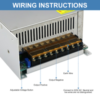 ESann Vente Directe Alimentation à découpage AC 100V-240V vers DC 24V 41.6A 1000W Transformateur AC/DC pour Éclairage