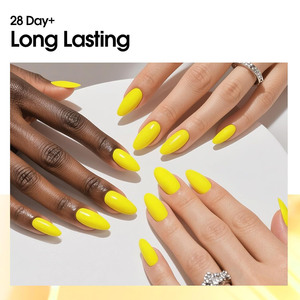 Vernis à ongles gel UV <span class=keywords><strong>jaune</strong></span> néon brillant brillant à tremper Style français pour une utilisation en salon certifié - Product Image 5
